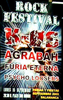 Reportaje del Rock Festival Ferias de Salamanca 2003