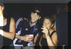 scar Dronjak, en el Metalmana 2003, avec my wife.